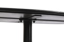 DECO MB-201493 TABLE CAFE METAL MARBRE 120X70X39 NOIR