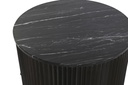 DECO MB-201495 TABLE CAFE METAL MARBRE 61X61X47,5 NOIR