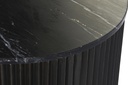 DECO MB-201495 TABLE CAFE METAL MARBRE 61X61X47,5 NOIR