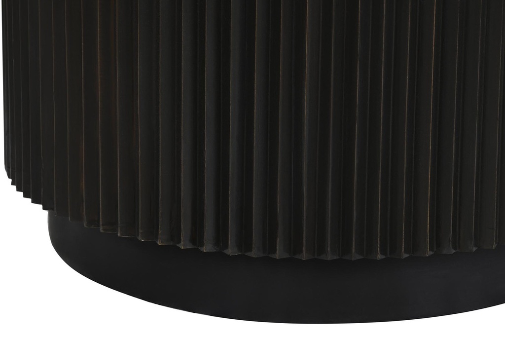 DECO MB-201495 TABLE CAFE METAL MARBRE 61X61X47,5 NOIR