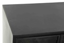 DECO MB-172023 CONSOLE TABLE METAL GLASS 120X35X80 17,1 NOIR