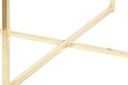 DECO MB-208392 TABLE MDF METAL 80X80X35 SIMIL MARBRE BLANC