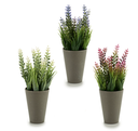 DECO 55291 POT GRIS FLEUR ELARGIE ASSORT 4 COULEUR