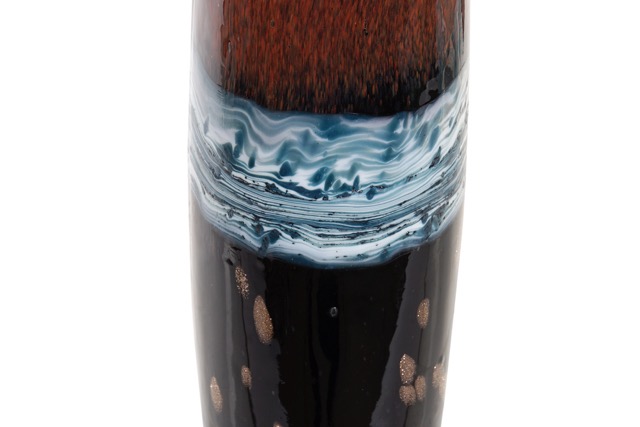 DECO JV-172298 VASE VERRE 8X28,5 8 ROUGE
