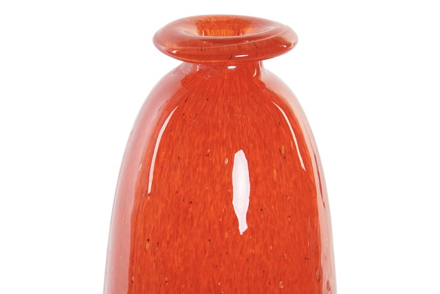 DECO JV-172298 VASE VERRE 8X28,5 8 ROUGE
