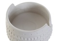 DECO LD-178032 VASE CERAMIQUE 20X20X10 COLISEE BLANC