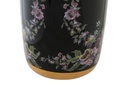 DECO JR-190251 VASE PORCELAINE 14X14X24 FLEURS NOIR