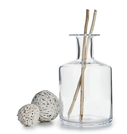 DECO 77438 BOUTEILLE VERRE OUVERTURE ETROITE  DIAM 17 X 28 CM 