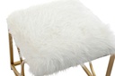 DECO MB-156188 TABOURET METAL PES 46X46X46,5 DORE