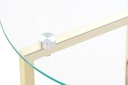 DECO MB-185956 TABLE AUXILIAIRE SET 2 VERRE DOUBLE 60X60X40,5 5 M