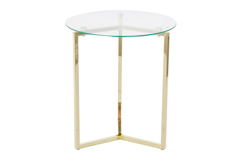 DECO MB-185956 TABLE AUXILIAIRE SET 2 VERRE DOUBLE 60X60X40,5 5 M