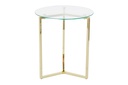 DECO MB-185956 TABLE AUXILIAIRE SET 2 VERRE DOUBLE 60X60X40,5 5 M