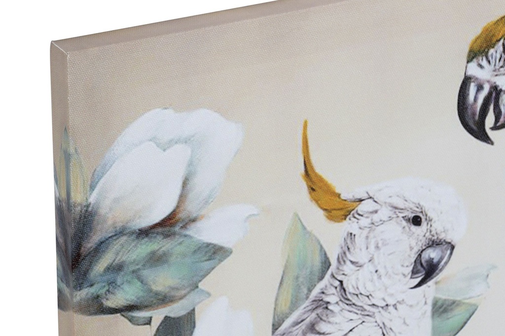 DECO CU-163071 TABLEAU CANVAS 40X1,8X40 PARROT 4 MOD.
