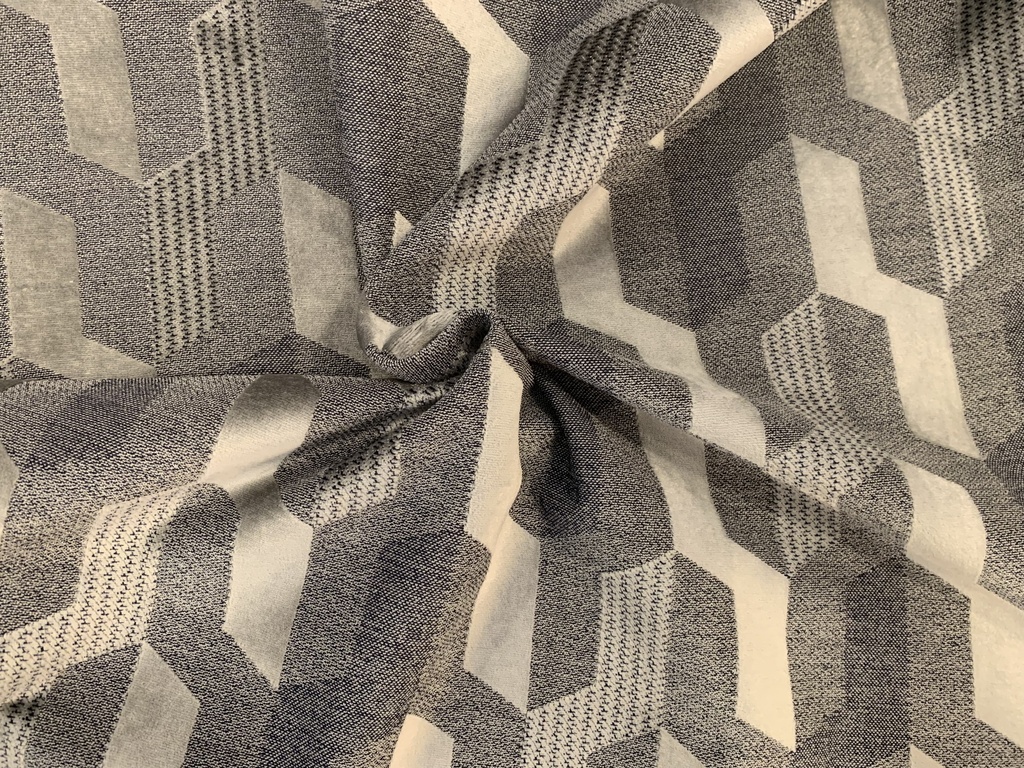 AT TISSU JAQ VEL PATRIE GRIS BLEU 600g 1,40m