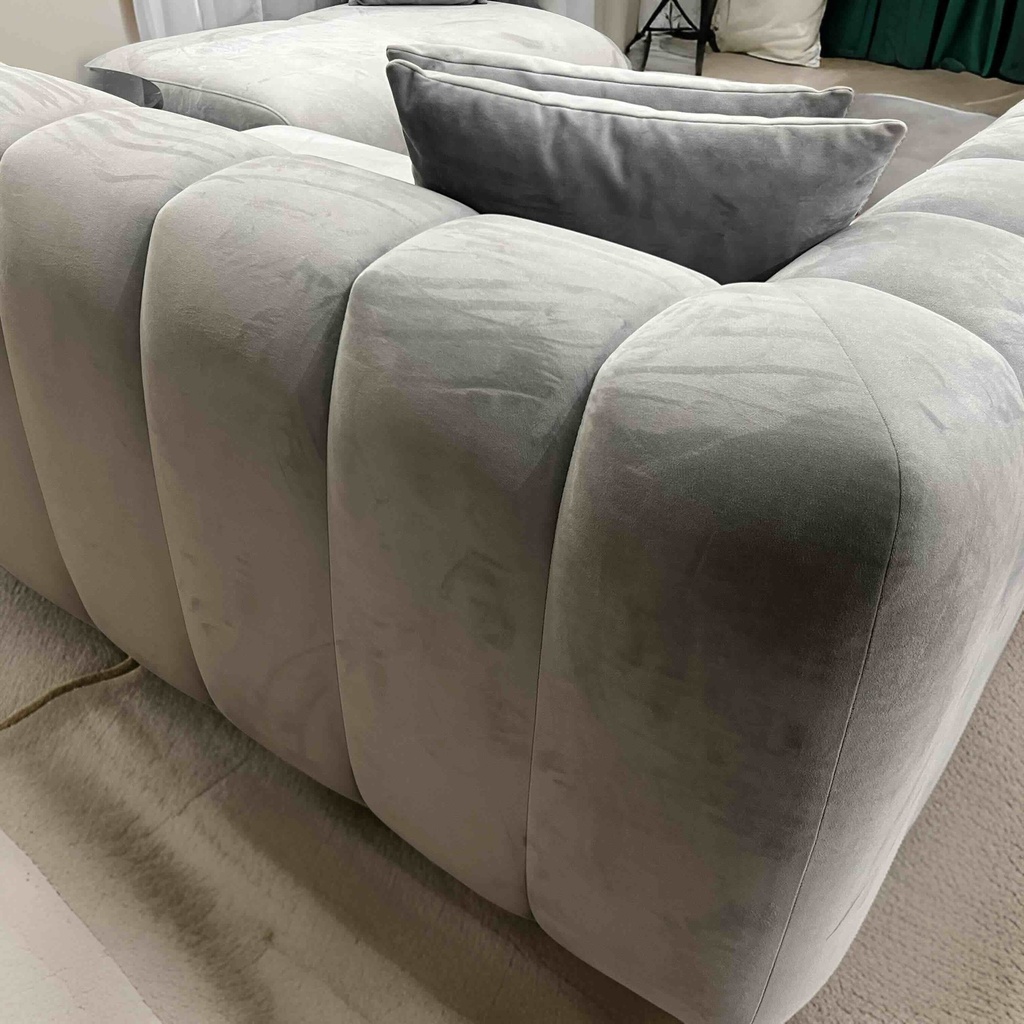 DECO AN CANAPE 3P MN 2,50x0,75xH:0,65m EC GRIS