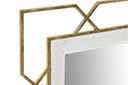 DECO ES-150857 MIROIR MÉTAL MDF 91X2X91 GEOMETRIQUE DORÉ