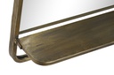 DECO LD-159125 MIROIR MÉTAL 90X16X50 ETAGERE CUIVRÉE