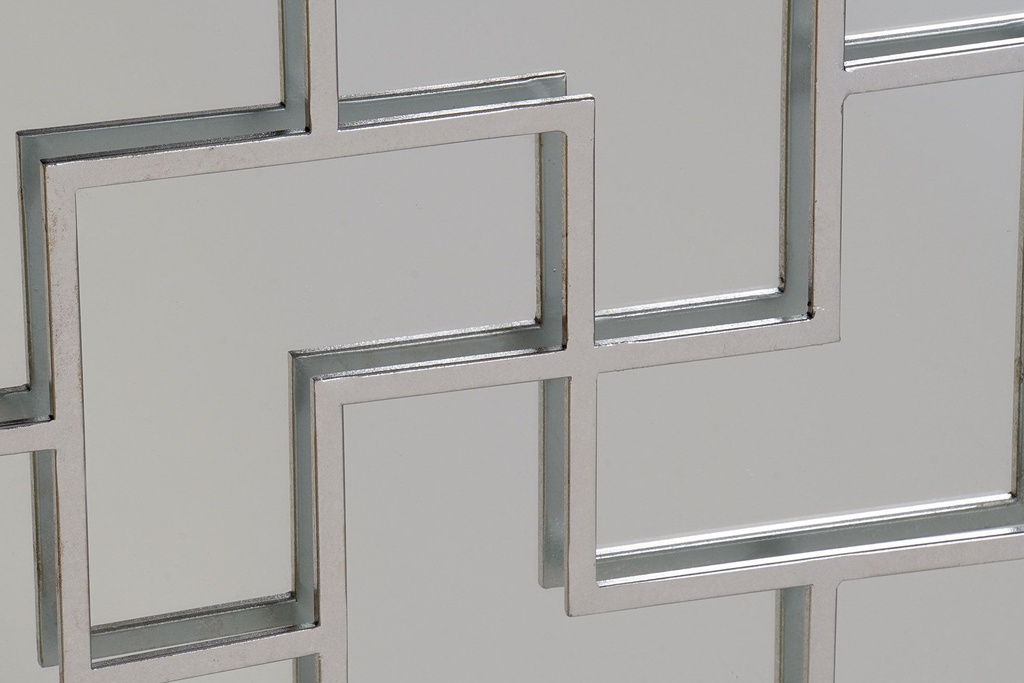 DECO MB-163296 MIROIR MÉTAL MIROIR 50,6X2,5X102 ARGENTÉ