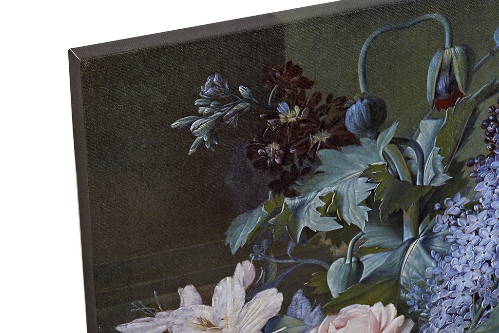 DECO CU-169816 TABLEAU TOILE MDF 40X1,8X50 FLEURS 6 MOD.