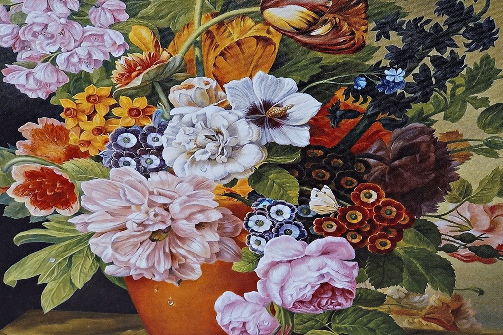 DECO CU-169816 TABLEAU TOILE MDF 40X1,8X50 FLEURS 6 MOD.