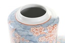 DECO LD-190190 VASE PORCELAINE 18X18X30 FLEURS BLEU
