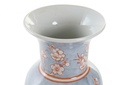DECO LD-190191 VASE PORCELAINE 13X13X31 FLEURS BLEU