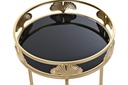 DECO MB-194493 TABLE AUXILIAIRE SET 2 METAL 40X40X56 FEUILLE
