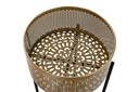 DECO MC-196085 SUPPORT POT FLEURS SET 2 METAL 30X30X101 DORE