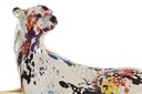 DECO FD-202697 FIGURE RESINE 23,5X9X12,5 LÅOPARD MULTICOLORE