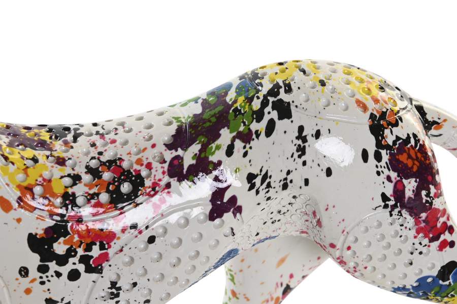 DECO FD-202698 FIGURE RESINE 32,5X7X16 LÅOPARD MULTICOLORE