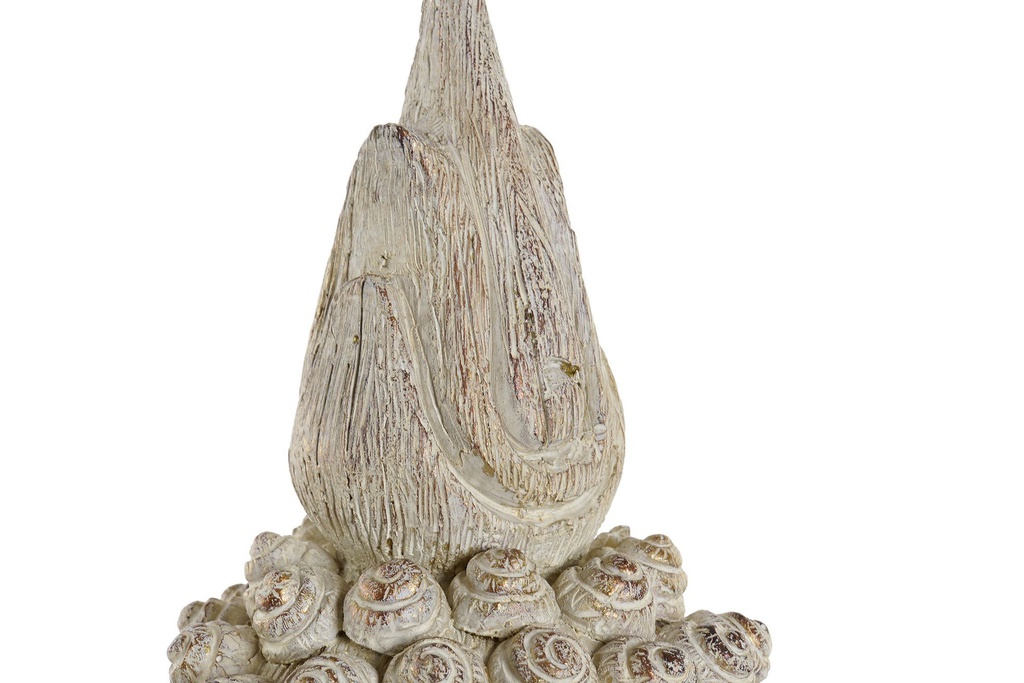 DECO RF-170849 FIGURE RÉSINE 33X34X65 BOUDDHA VIEILLI CRÈME