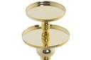 DECO PV-192887 BOUGEOIR METAL VERRE 13X13X53 BICOLOR DORE