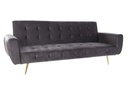 DECO MB-175882 CANAPE LIT VELVET METAL 213X79X82 40KG. GREY
