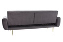 DECO MB-175882 CANAPE LIT VELVET METAL 213X79X82 40KG. GREY