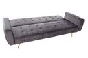DECO MB-175882 CANAPE LIT VELVET METAL 213X79X82 40KG. GREY