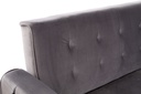DECO MB-175882 CANAPE LIT VELVET METAL 213X79X82 40KG. GREY