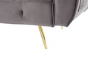 DECO MB-175882 CANAPE LIT VELVET METAL 213X79X82 40KG. GREY
