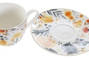 DECO PC-189350 TASSE SET 2 PORCELAINE 8,5X6X5 90ML MULTICOLORE