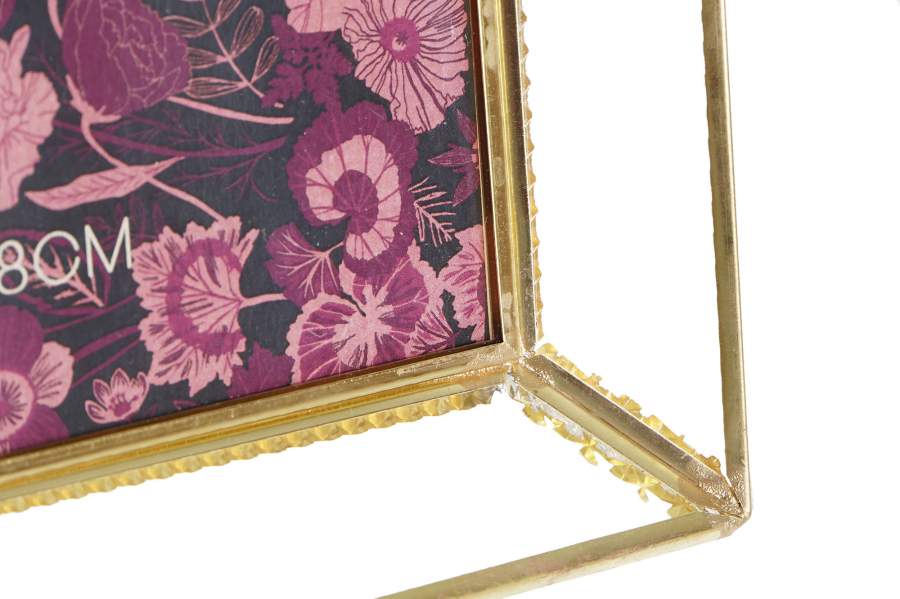DECO LD-191448 CADRE PHOTO 15X20 METAL VERRE 17,5X3,5X22,5 DORE