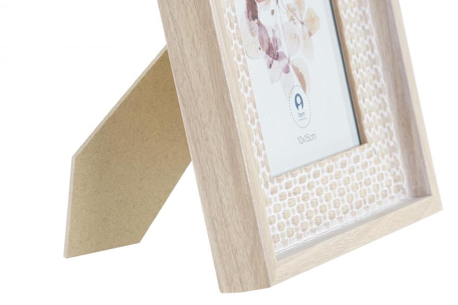 DECO MF-199278 CADRE PHOTO 10X15 MDF 16,5X2X22 NATUREL