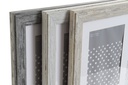 DECO MF-159755 MULTIPHOTOS FRAME PS GLASS 56X2X46 8 PHOTOS 3 MOD.