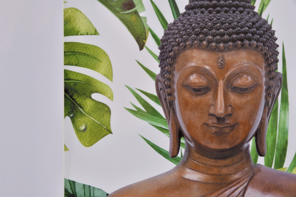 DECO CU-163255 TABLEAU PS 35X2X45 BOUDDHA MULTICOLORE