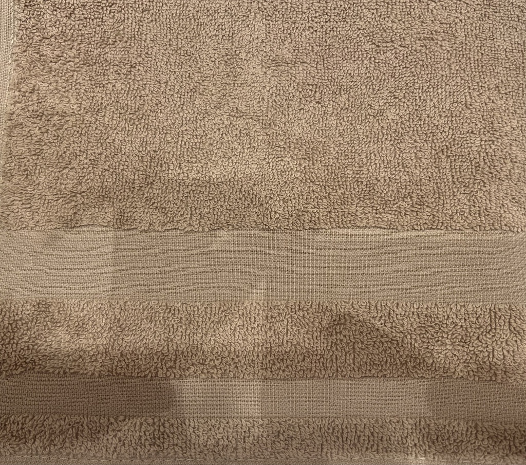 LL AL SERVIETTE DE TOILETTE 50X90 100% COT 400GR/M2 SABLE PALERMO