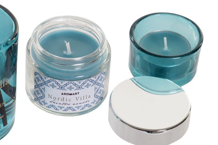 DECO DA-171392 FRAGANCE DIFFUSER SET 3 BOUGIE 6X6X9.5 80 ML. MIKA