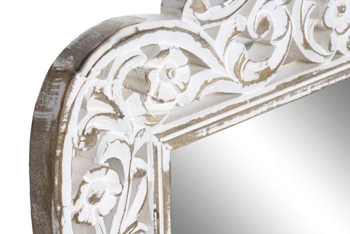 DECO ES-162266 MIROIR MANGO GLASS 69X2,5X112 DECAPE WHITE