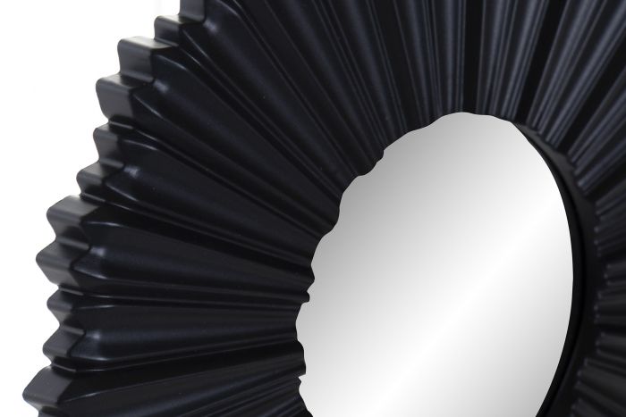 DECO ES-165934 MIROIR SET 3 PP GLASS 25X2X25 25 MATTE BLACK