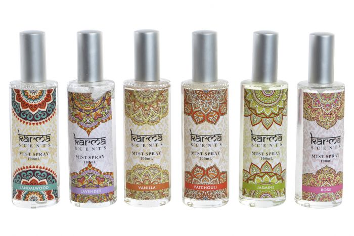 DECO IN-152026 FRAGANCE DIFFUSER GLASS 5X5X20 100 ML. MANDALA 6 M