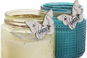 DECO VE-178546 BOUGIE GLASS WAX 9,5X9,5X10 2 MOD.