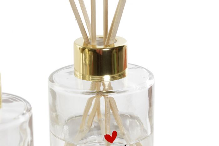 DECO VE-178552 FRAGANCE DIFFUSER GLASS 5,5X5,5X10 80 ML, 2 MOD.
