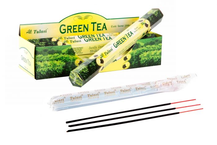 DECO IN-40405 ENCENS STICK SET 20 ARÔME 25X4X4 25 CM. THÅ VERT